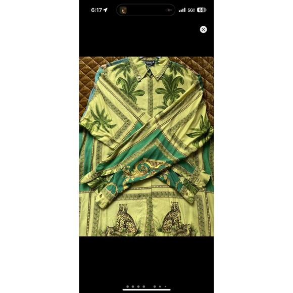 RARE Versace Tropical Jungle Print Tarzan - Picture 11 of 14
